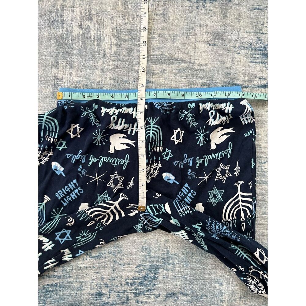 New! Blue White Hannukah Print Pajama Pants Women's Small - Picture 4 of 6